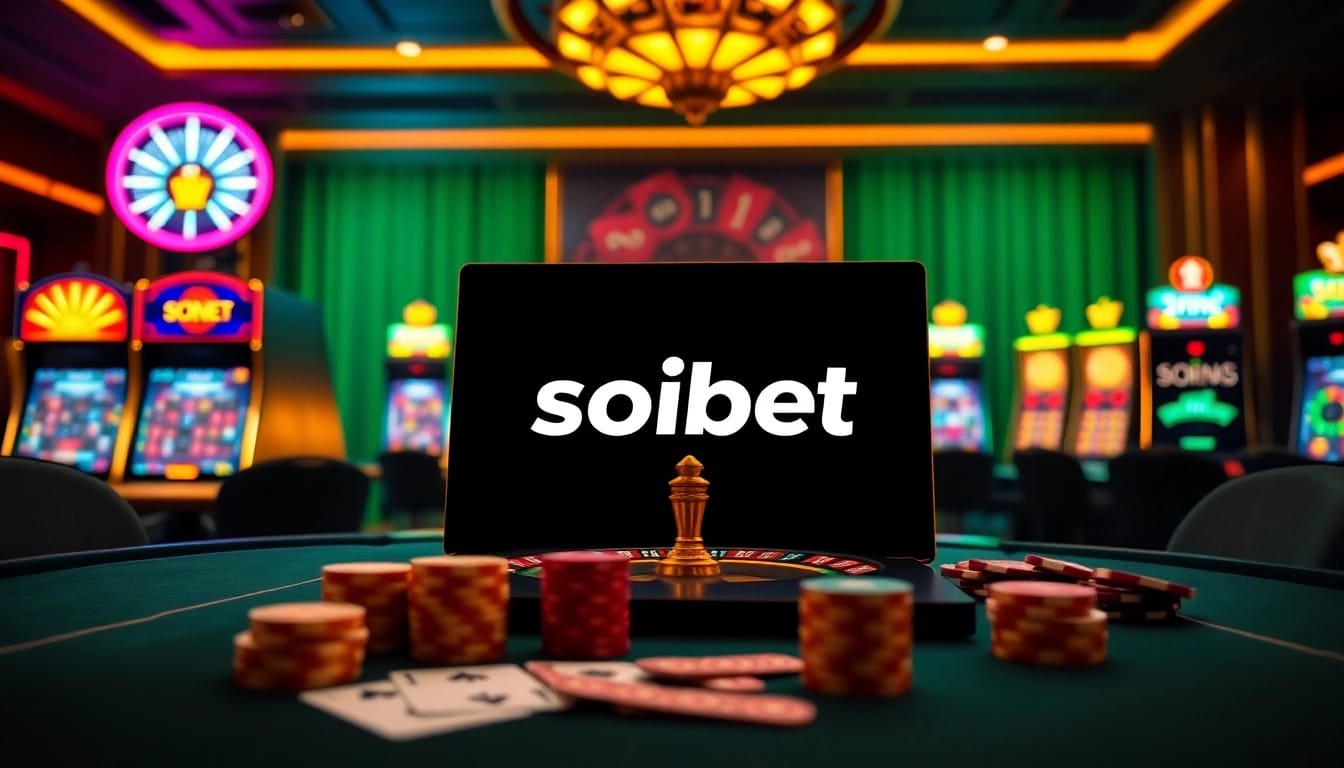 Experience thrilling gaming at Soibet with vibrant casino tables and exciting slot machines.