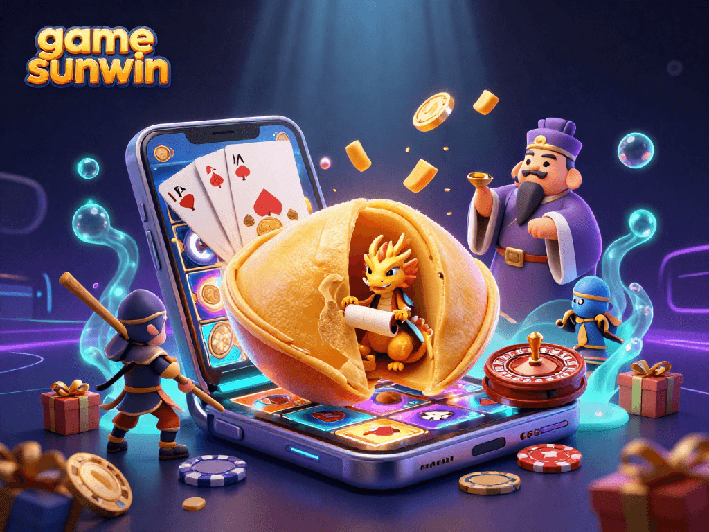 Experience game sunwin's vibrant world with dynamic illustrations of exciting casino elements.