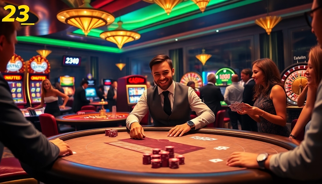 Experience the thrill of 23win with professional gaming tables and enthusiastic players.
