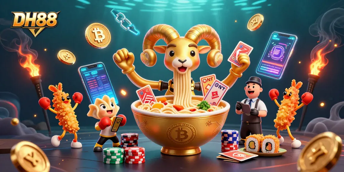 Join the action at DH88's vibrant casino with exciting gaming elements and unique characters!