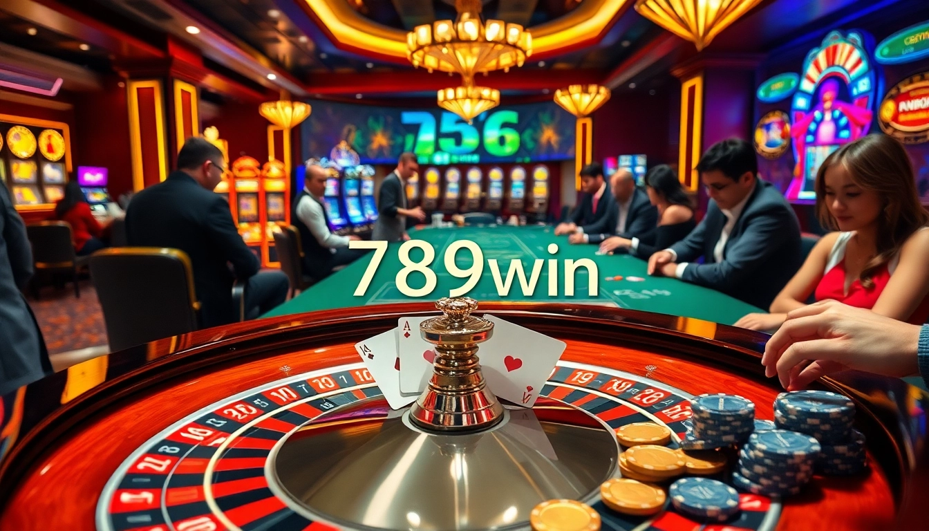 Experience thrilling gaming action at 789win with vibrant casino tables and lively players.