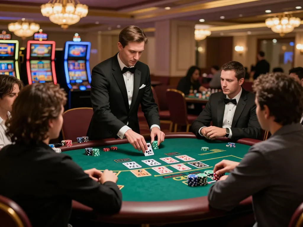 Players engaging in high-stakes baccarat at MI88 live casino with professional dealer.
