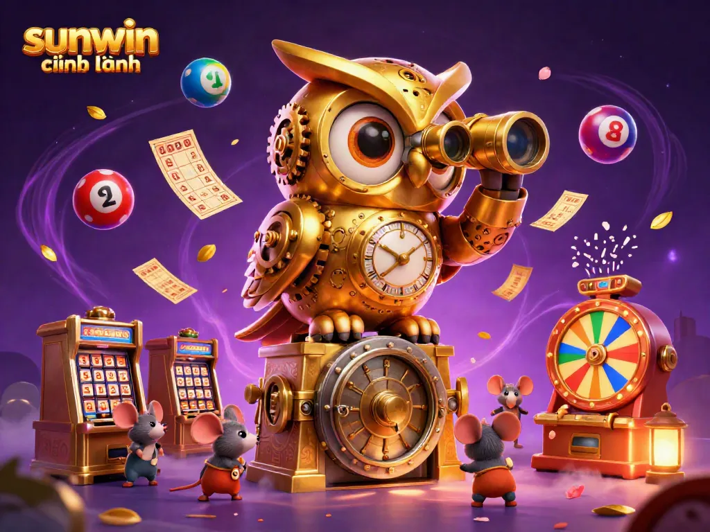 Experience the dynamic world of sunwin chính hãng with this vibrant 3D casino scene full of excitement and energy.
