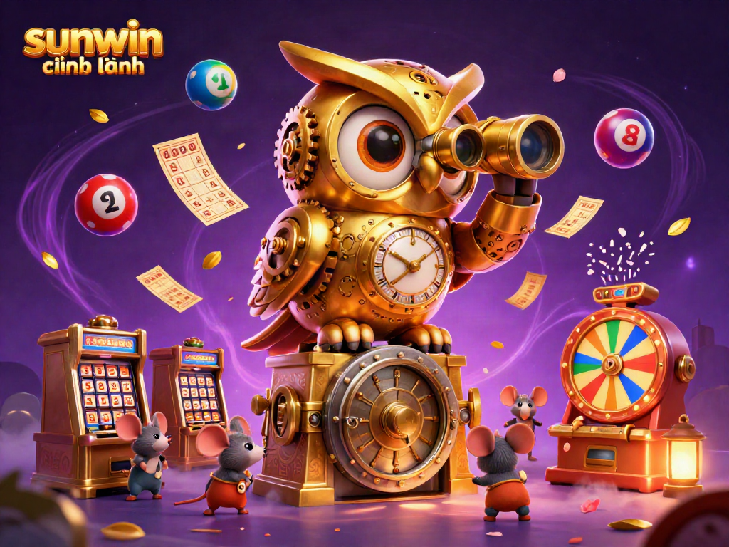 Experience the dynamic world of sunwin chính hãng with this vibrant 3D casino scene full of excitement and energy.