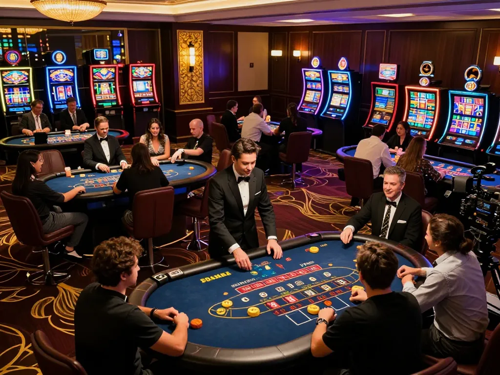 Players enjoying engaging gameplay at 11bet casino with vibrant atmosphere and dynamic table action