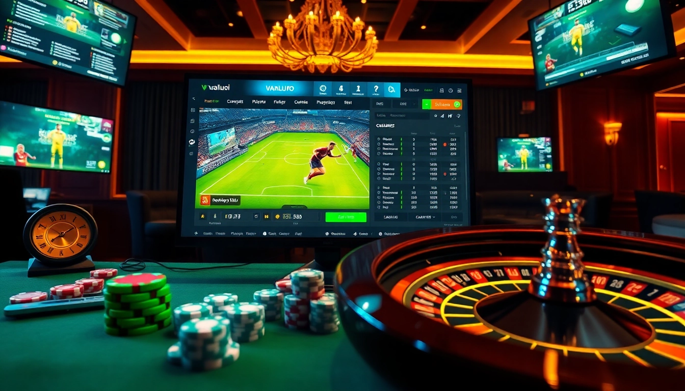 Experience high-definition football streaming on Vaoluoi with engaging betting visuals.