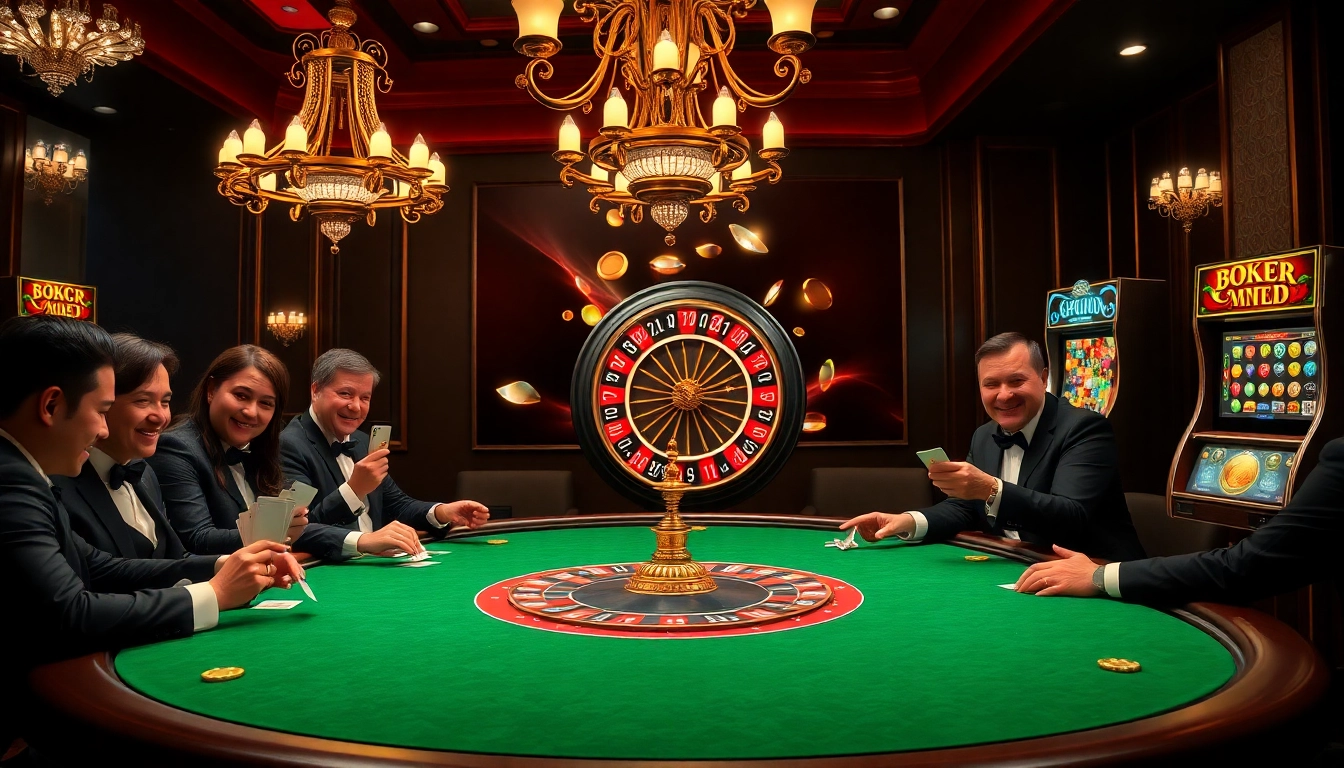 Experience the thrill of high-stakes poker at https://lu88bb.com/, with vibrant colors and luxurious settings.