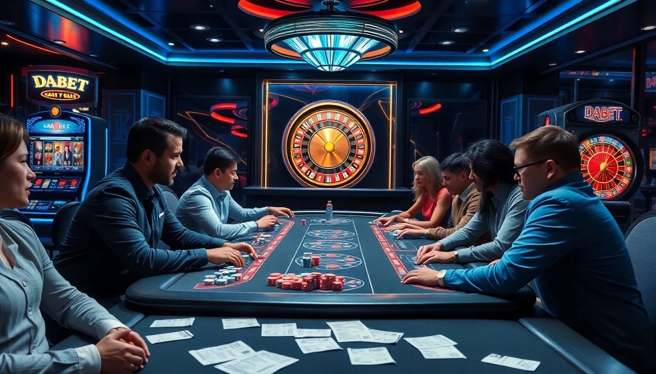 Experience thrilling gameplay at https://dabetgame.com/ with vibrant casino tables and engaging players.