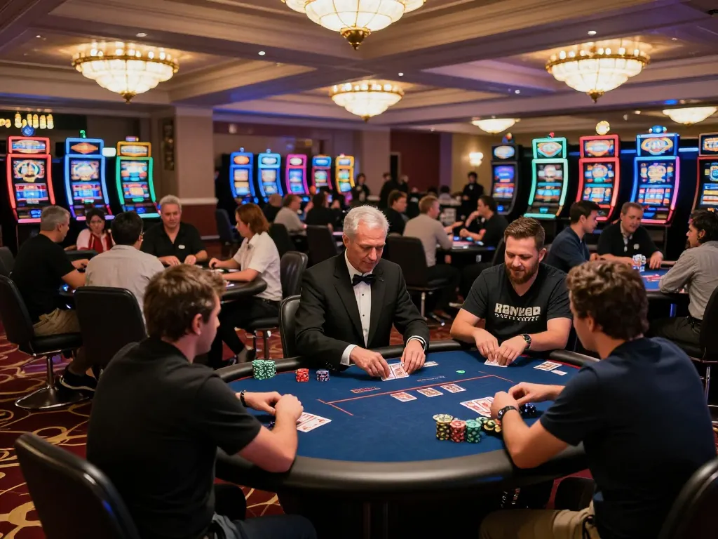 MAX88 CASINO players engaging in intense poker gameplay, atmosphere filled with excitement and thrill