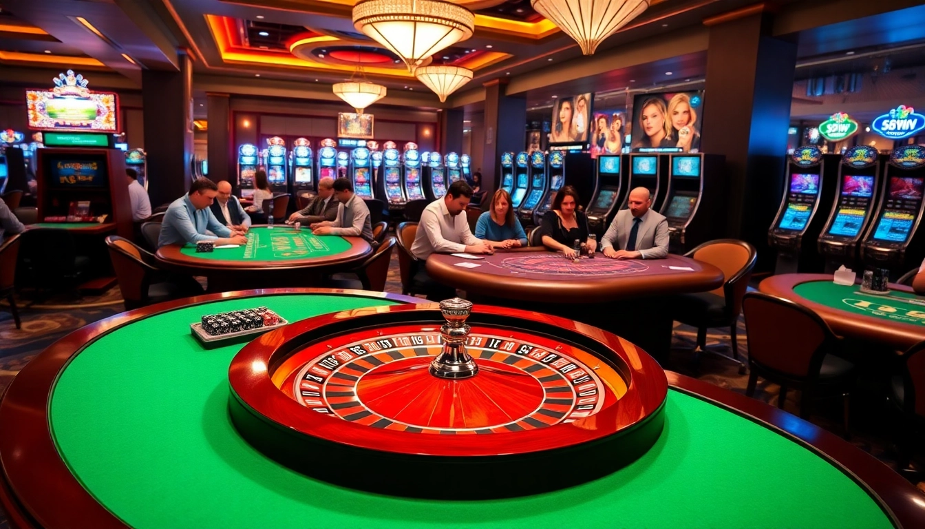 Experience the thrill of gambling at 58win with luxurious casino tables and vibrant slots.