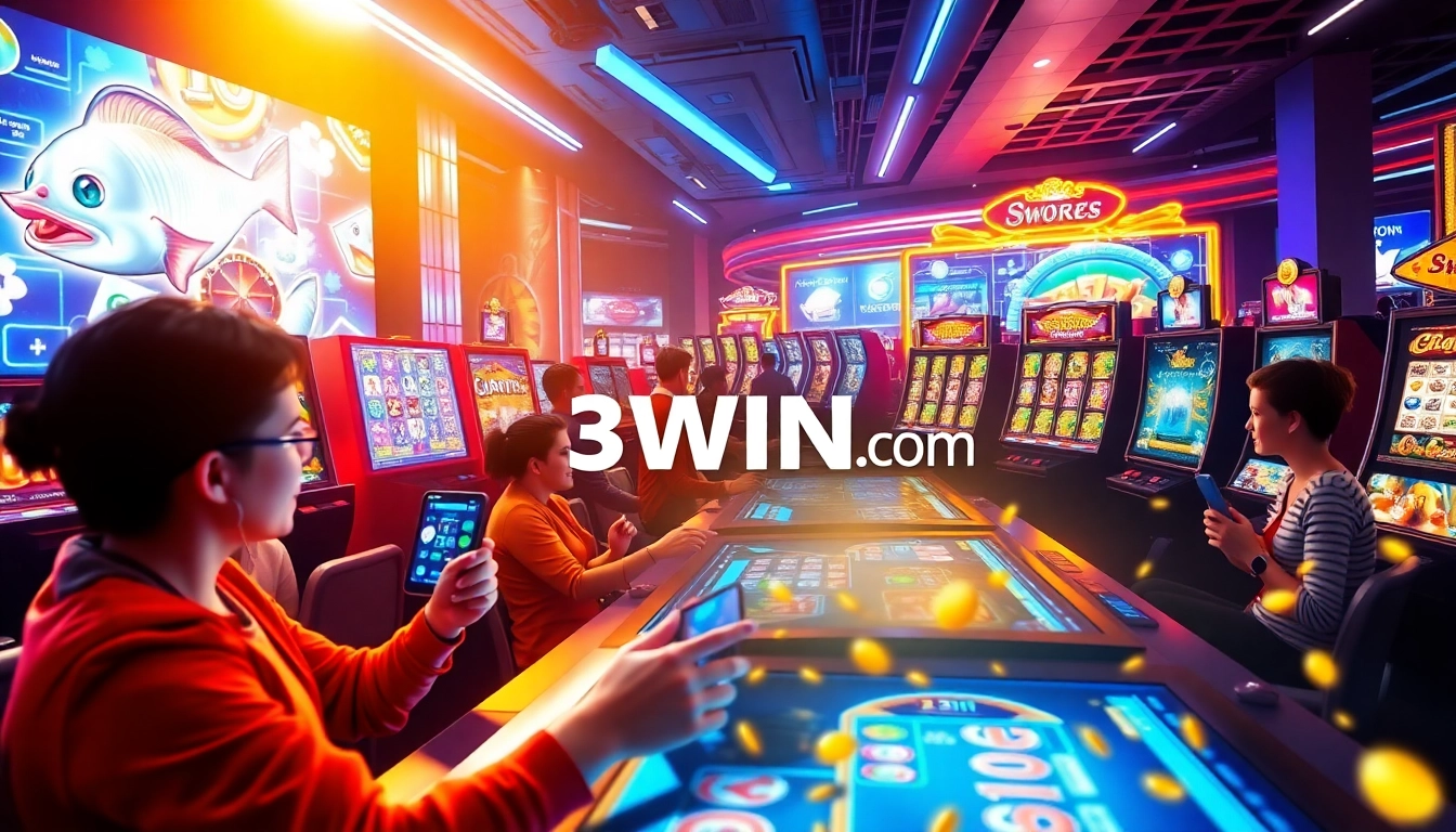 Exciting gaming environment at 3win com showcasing vibrant online casino games and secure interactions.