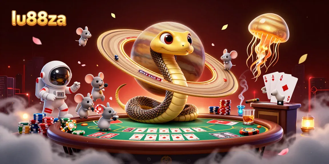 Engage with the thrilling universe of lu88za as tiny astronaut mice gamble on cosmic rings.