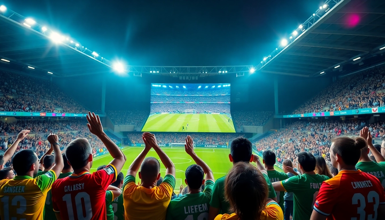 Experience the thrill of xoilac tv trực tiếp bóng đá with passionate fans cheering for their teams.