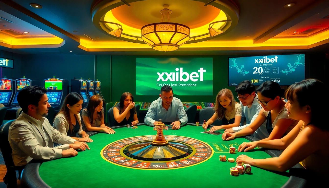Experience the thrill of Nhà cái xibet at an elegant casino with poker games and roulette tables.