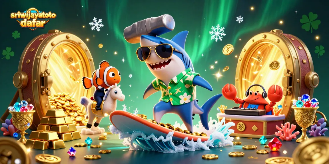 Engage with the sriwijayatoto daftar platform showcasing a vibrant underwater casino adventure with fun characters.