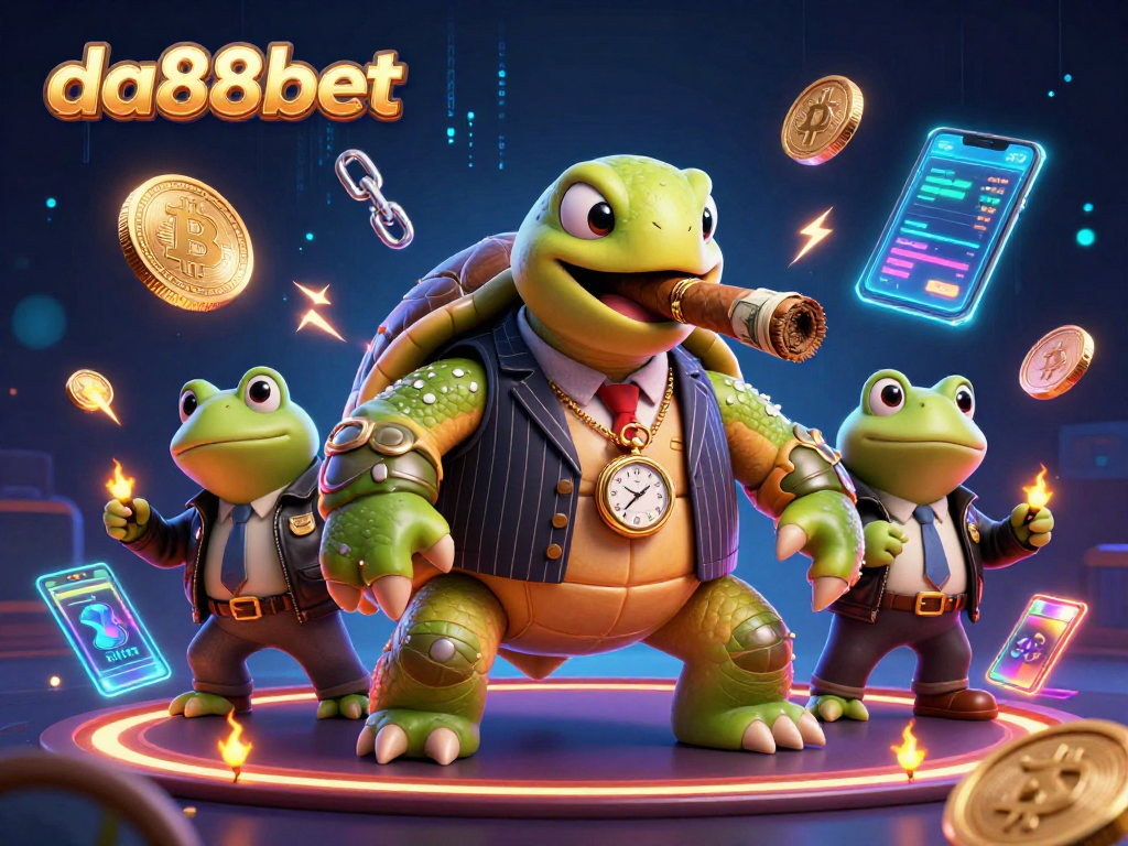 Experience thrilling gameplay at da88bet with a massive snapping turtle mobster and bullfrog enforcers.