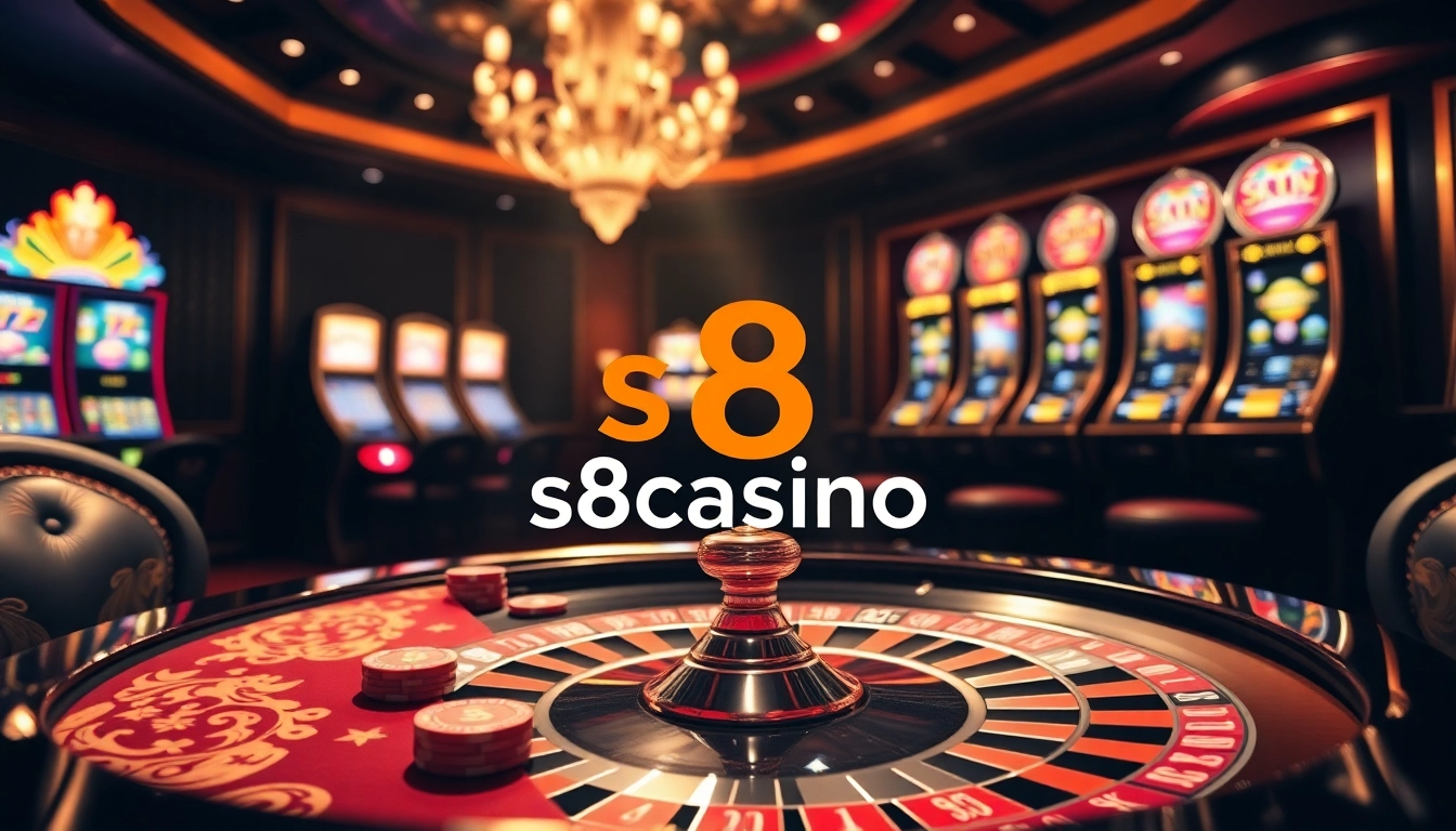 Experience thrilling gameplay at s8casino with vibrant gaming tables and enticing slot machines.