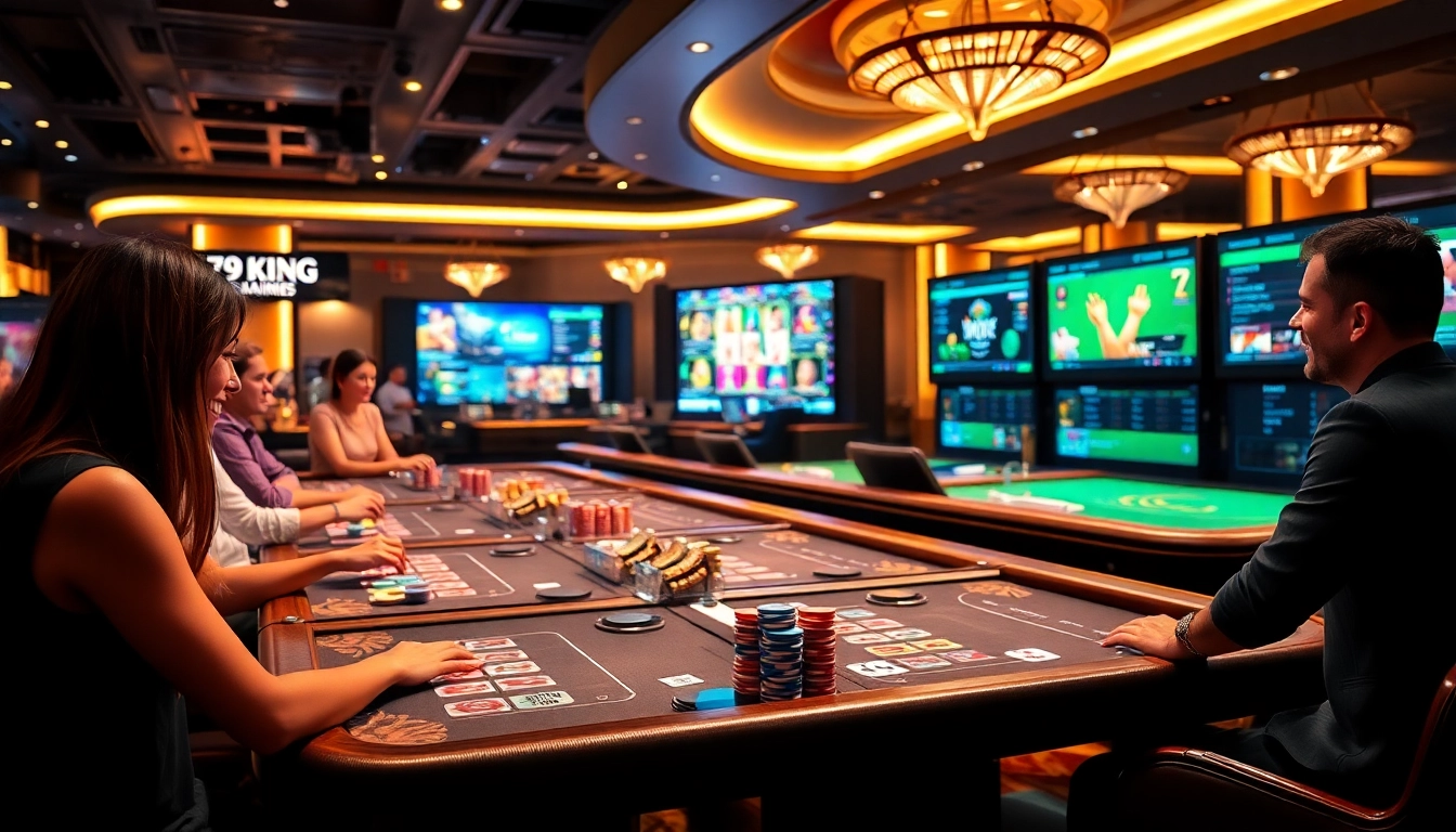 Engaging players enjoying games at 79KING's vibrant online casino.