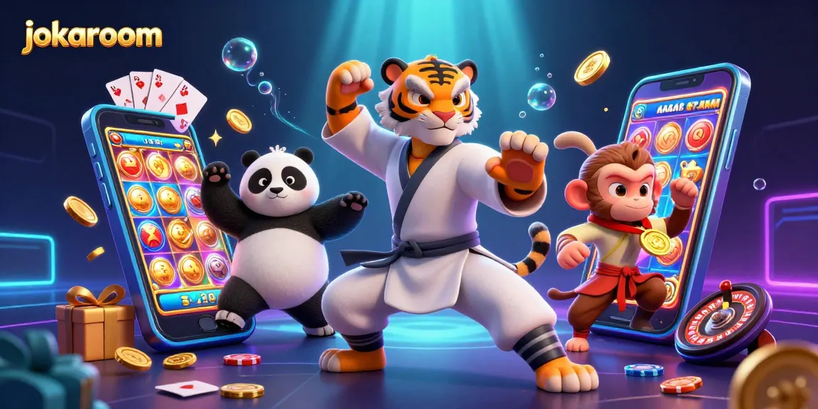 Win at jokaroom with exciting 3D characters and dynamic casino elements.