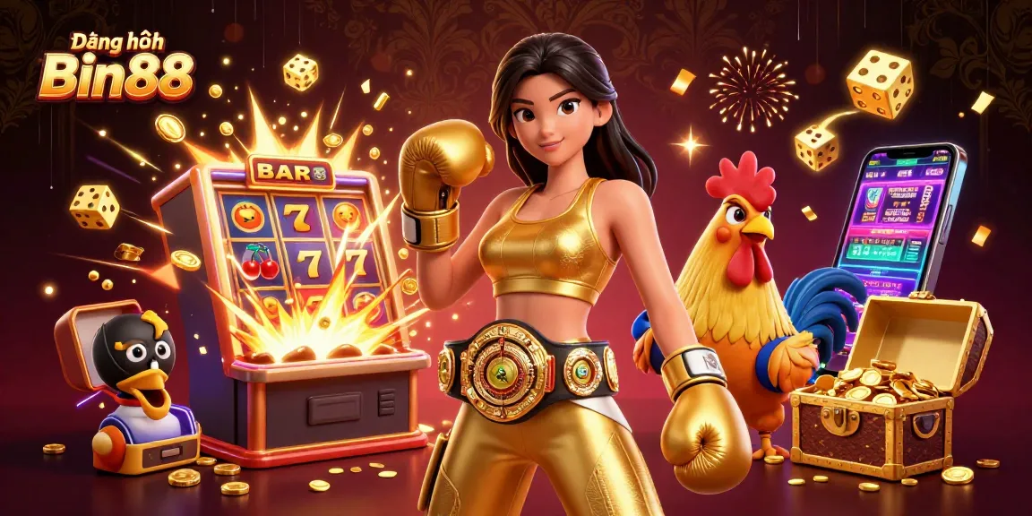 Experience Đăng nhập Bin88 with vibrant 3D casino action featuring colorful games and jackpot excitement.