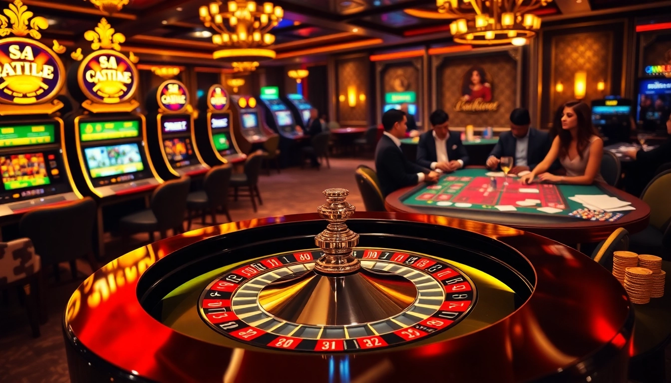S8 logo shines on an elegant roulette table, surrounded by vibrant poker chips and excited players.