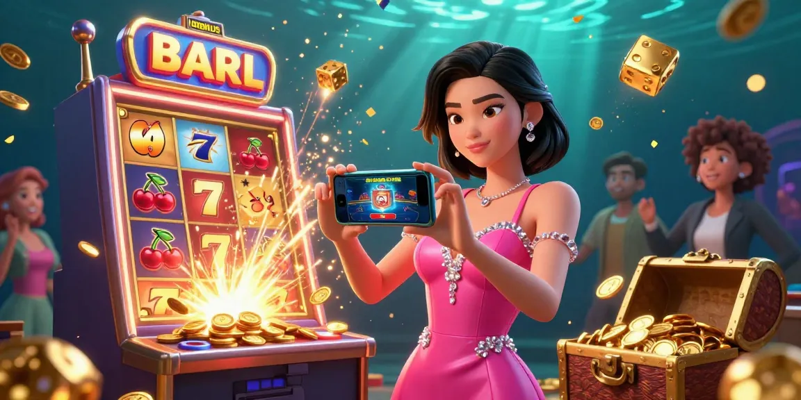 Nohus showcases a vibrant casino scene with a stunning Asian woman, slot machine jackpots, and immersive game elements.