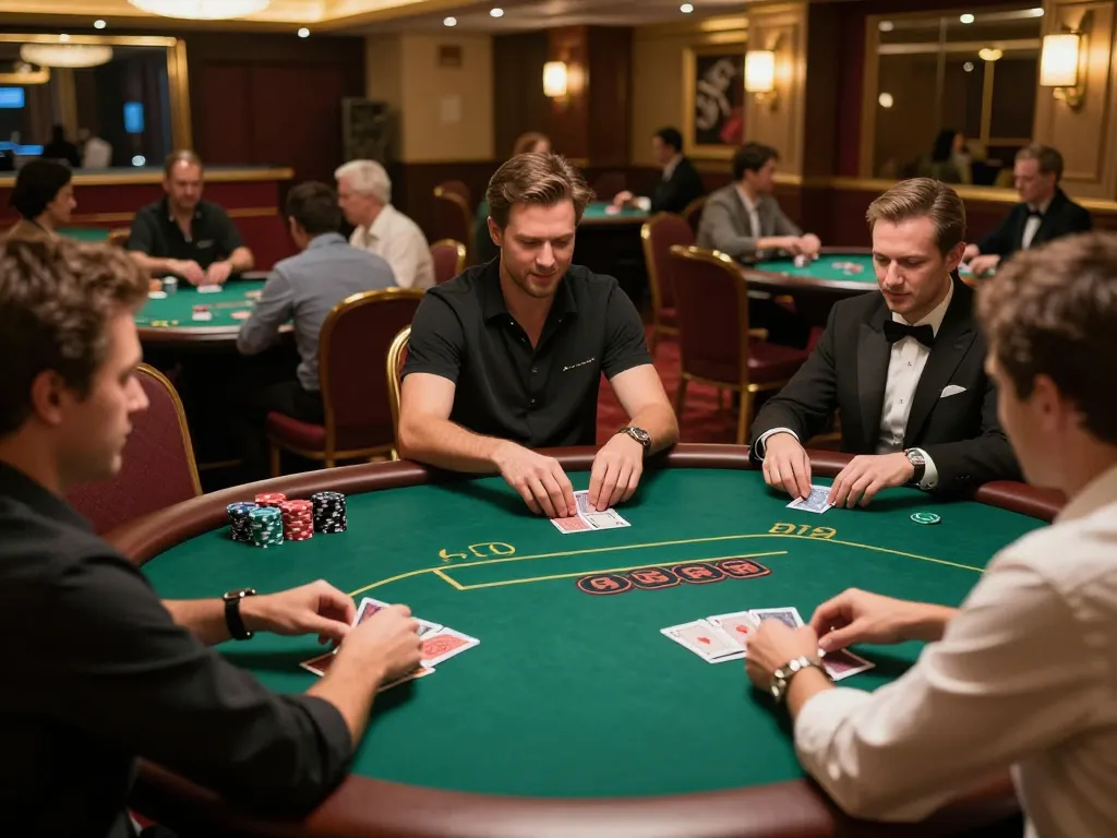 Experience the excitement at ku bet poker tables with players engaged in the thrill of high-stakes games.