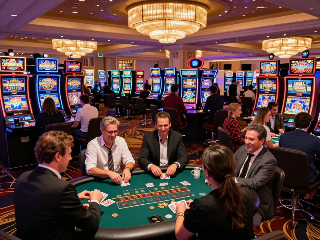Players strategizing in Red88 poker tournament, vibrant casino atmosphere, engaging gameplay action.