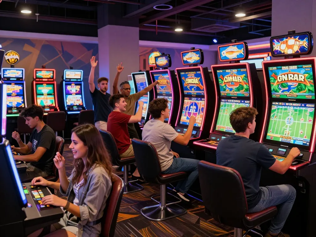 Players enjoying thrilling gaming experiences at 79King’s vibrant casino.
