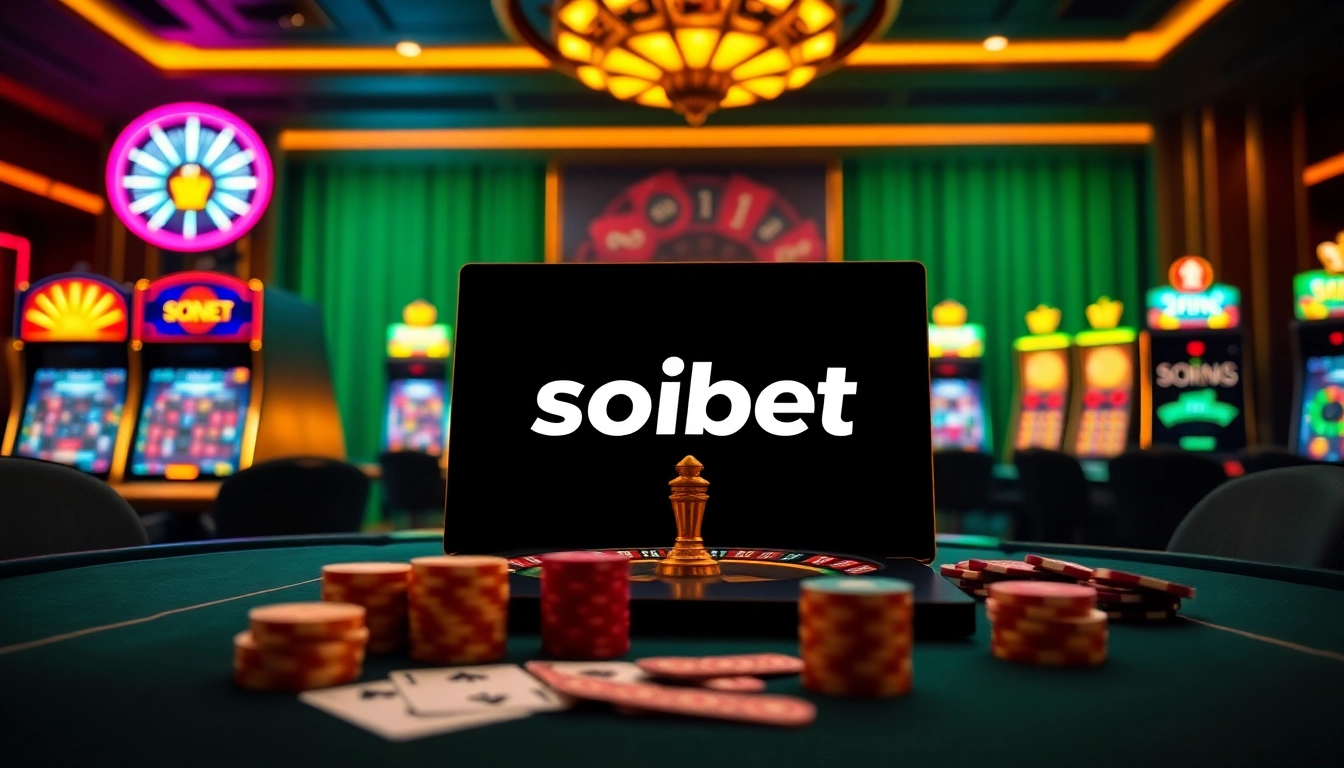 Experience thrilling gaming at Soibet with vibrant casino tables and exciting slot machines.