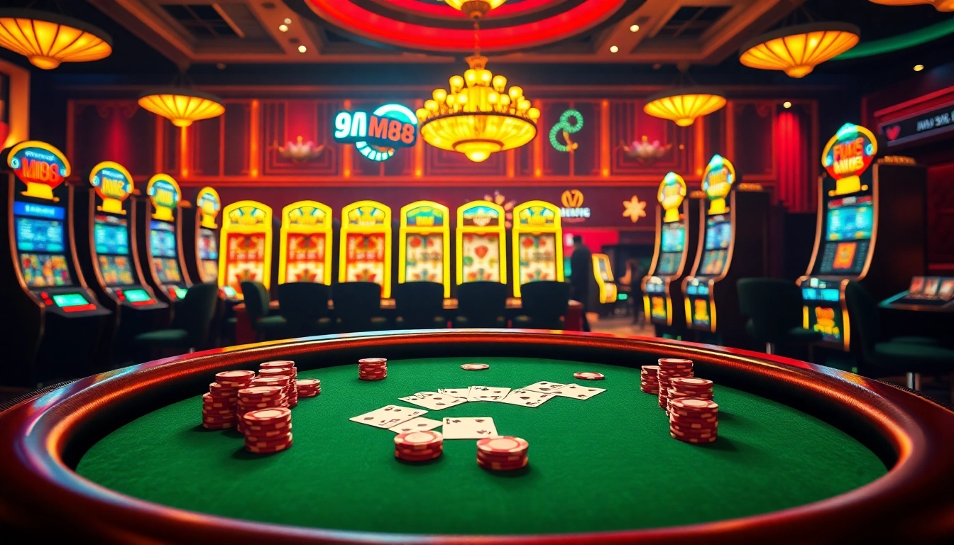 Gamble big at MM88 with vibrant poker tables and thrilling slot machines.