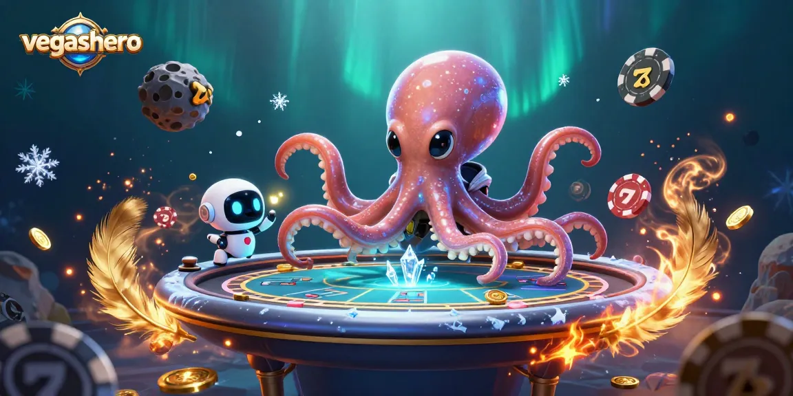 Experience the thrill of VegasHero with vibrant slot reels and alien gameplay.