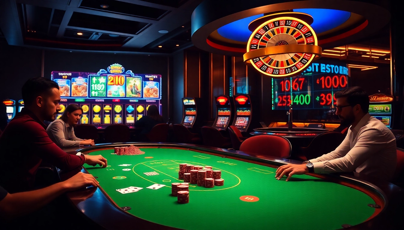 Experience the excitement of betting with the twin68 apk at a glamorous casino table.