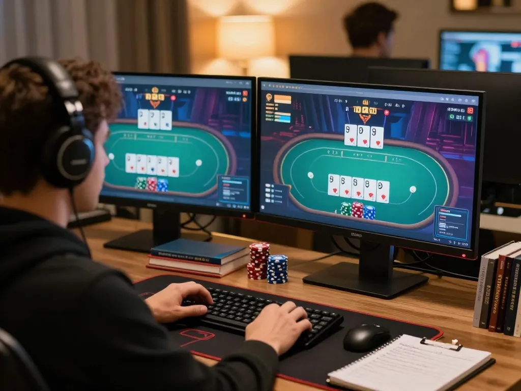 Player strategies and wins with 3win.com in a dynamic online poker game setting