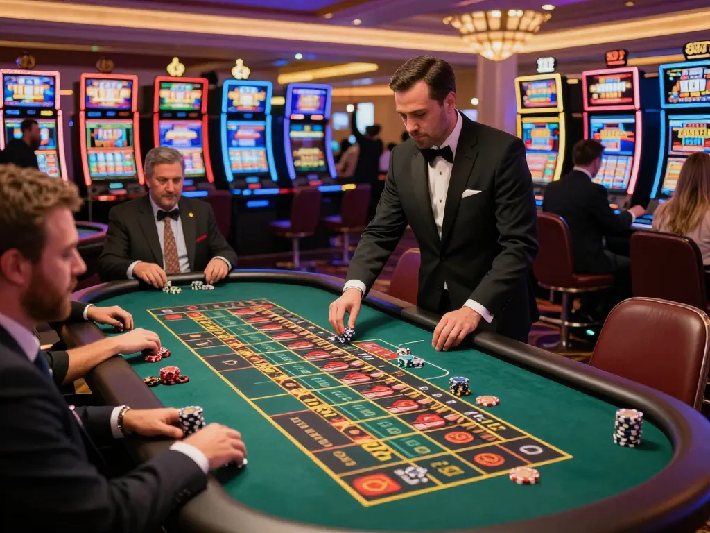 Players engaging in strategic roulette betting at TX 88 casino, surrounded by excitement and vibrant atmosphere.