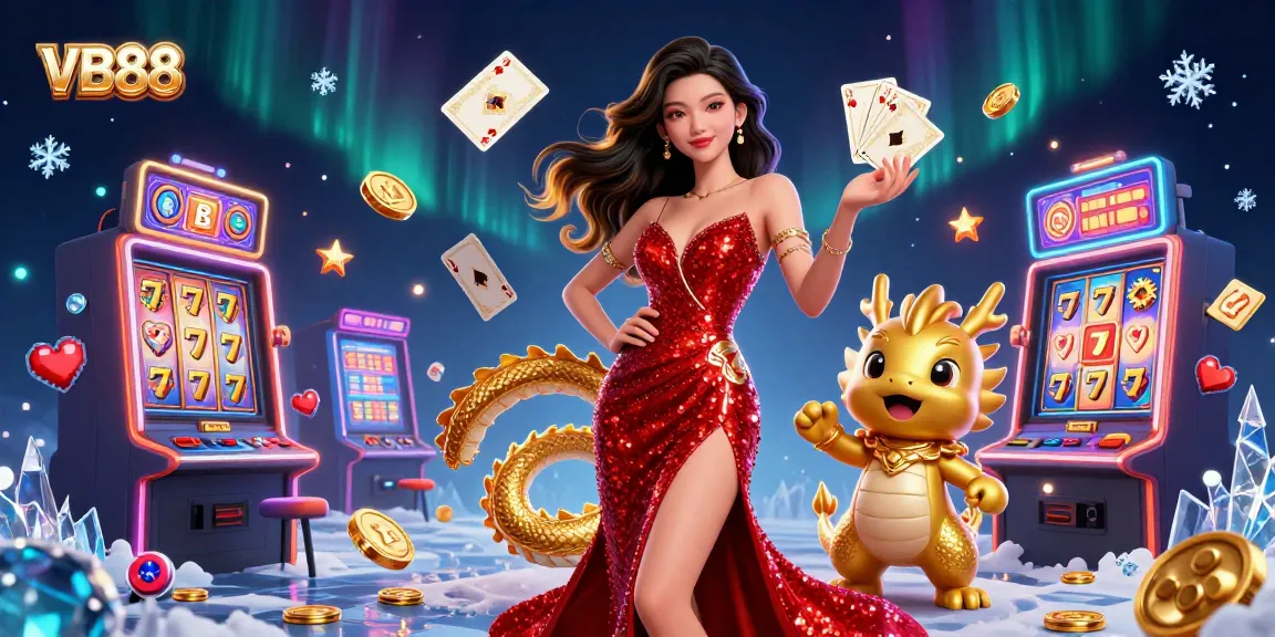 Experience the thrill of VB88 with a dazzling illustration of gaming excitement and rewards!
