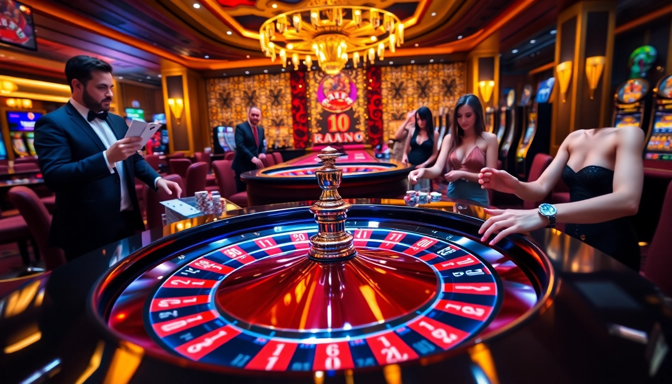 Experience luxury gaming at RR88 with vibrant roulette action and high-stakes bets.