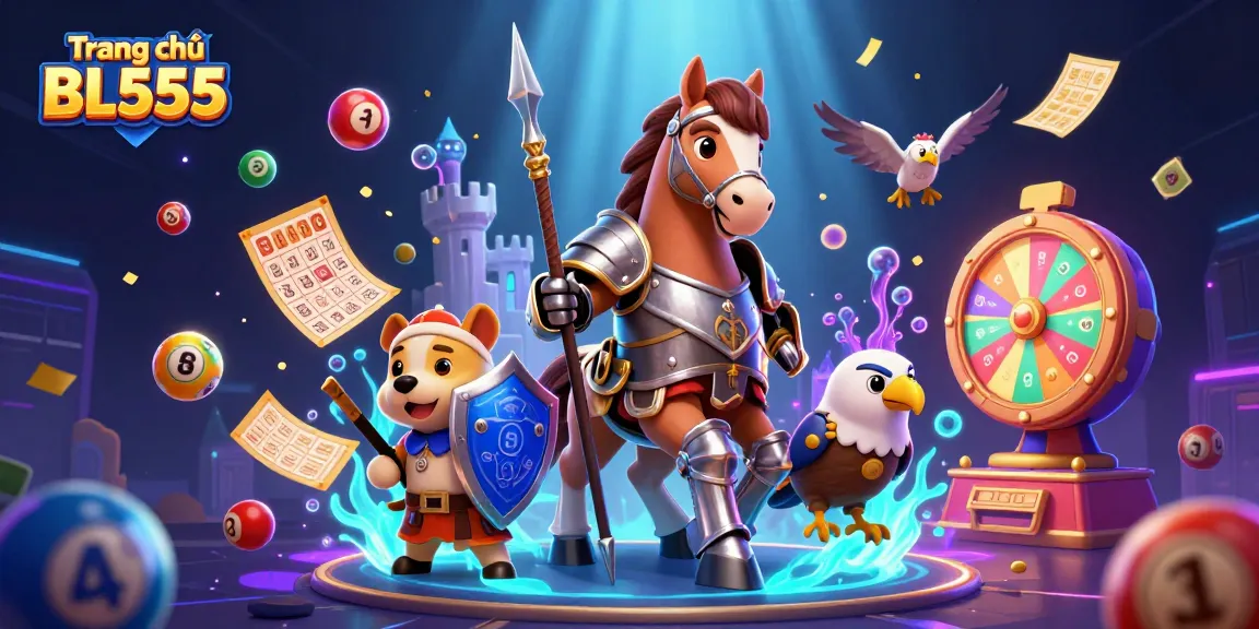 Engage with the vibrant world of Trang chủ BL555 while exploring colorful lottery elements and exciting characters.