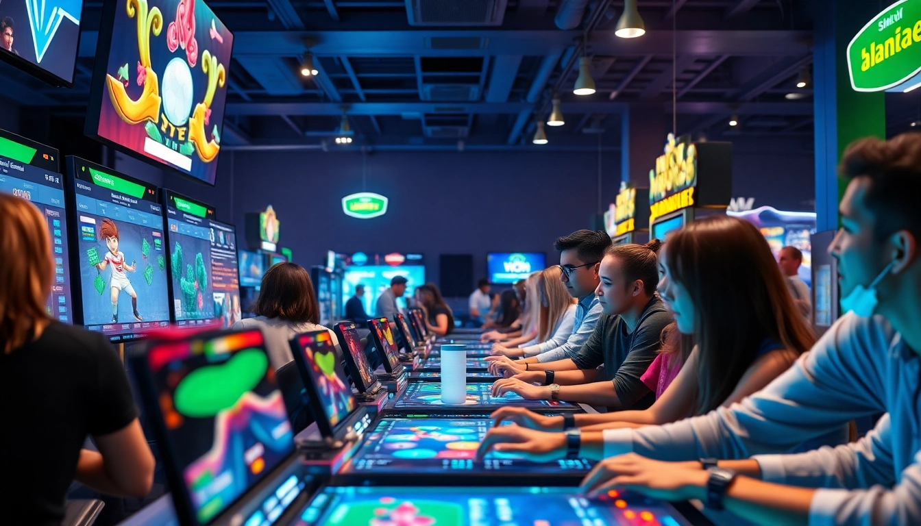 Dynamic online gaming scene showcasing nhacaiuytin's vibrant betting environment with diverse players.