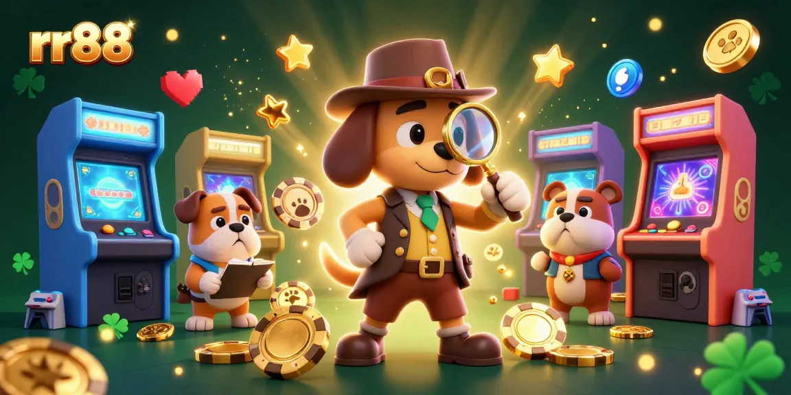 Engage in exciting gaming action at rr88, where characters uncover hidden treasures in a vibrant casino setting.