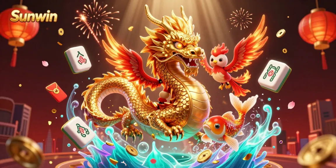Experience the thrill with Sunwin’s vibrant casino elements in stunning 3D illustration.