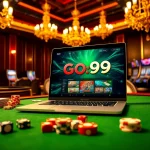 Experience the thrill of go99 online gambling amidst luxury casino elements.