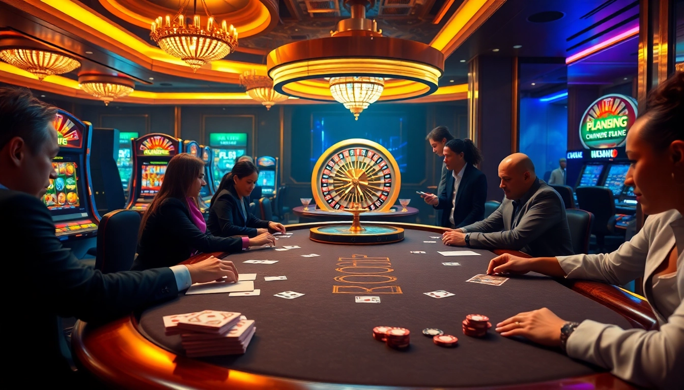 Experience the thrill at the casino with link vào ku88, featuring poker tables and slot machines.