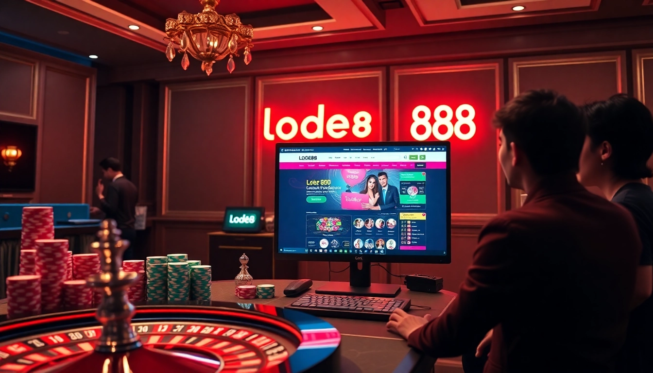 Lode88 offers an exciting online gambling experience with a captivating casino atmosphere and engaging players.