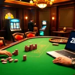 Exciting poker action at 12Bet casino with chips and high stakes.