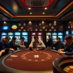 Players enjoying the immersive 888new gaming experience at a luxurious casino table.