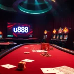 Experience high-stakes gambling at u888, with luxurious poker tables and vibrant slot machines.