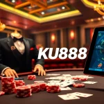 Experience high-stakes excitement at KU88’s luxurious casino with stunning poker tables and vibrant games.