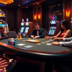 Experience high-stakes action at https://33win.free/ with poker tables and vibrant slot machines.