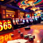 Players enjoying vibrant 365 slot machines in a luxurious casino environment.